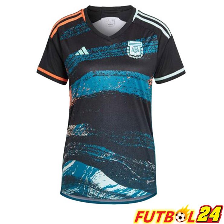 Camisetas De Futbol Argentina Mujer Segunda Negro 2023/2024
