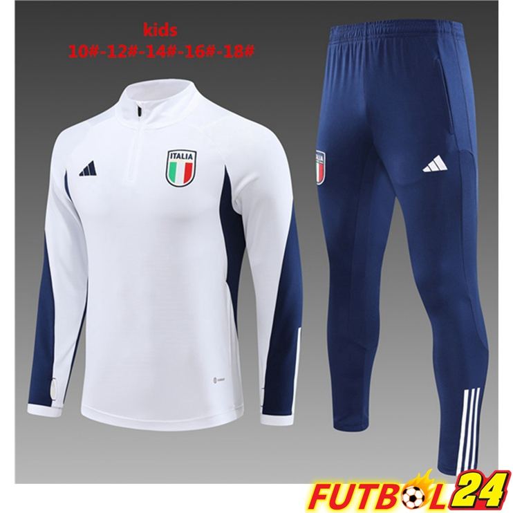 Chandal Equipos De Futbol Italia Ninos Blanco 2023/2024