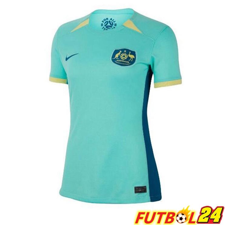 Camisetas De Futbol Australia Mujer Segunda Cyan 2023/2024