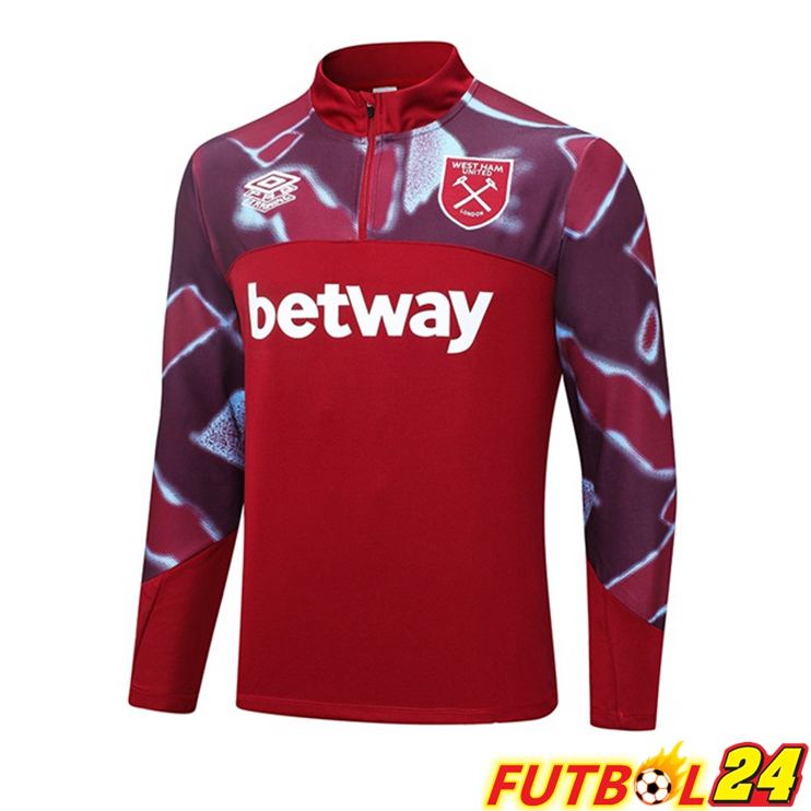 Sudadera De Entrenamiento West Ham Rojo 2023/2024