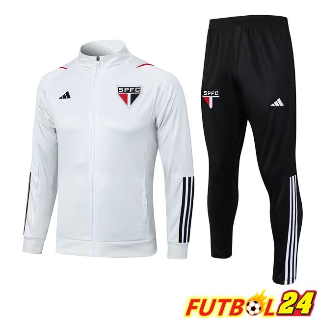 Chandal Equipos De Futbol - Chaqueta Sao Paulo FC Blanco 2023/2024
