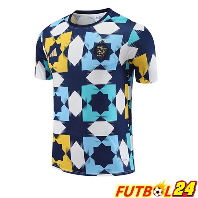 Camiseta Entrenamiento Argelia Blanco Azul 2023/2024