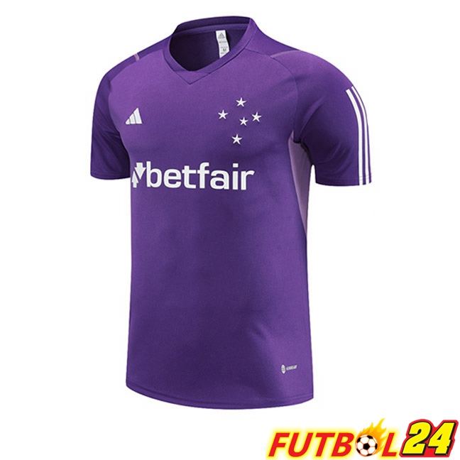 Camiseta Entrenamiento Cruzeiro EC Púrpura 2023/2024