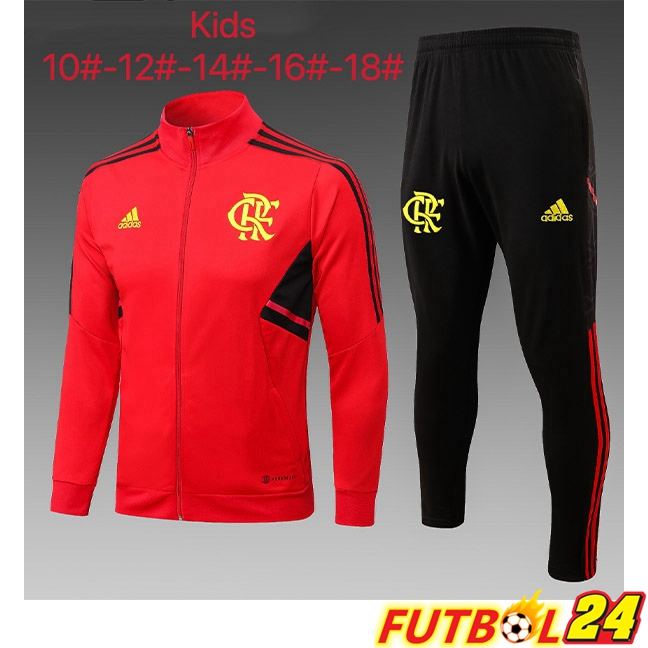 Chandal Equipos De Futbol - Chaqueta Flamengo Ninos Rojo 2023/2024