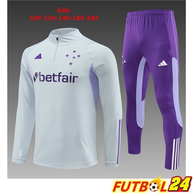 Chandal Equipos De Futbol Cruzeiro EC Ninos Gris 2023/2024