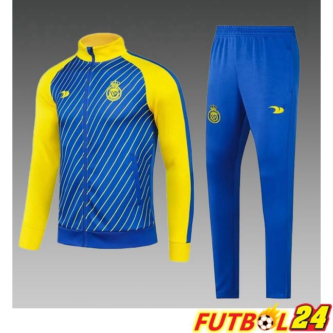 Chandal Equipos De Futbol - Chaqueta Al-Nassr FC Ninos Azul Amarillo 2023/2024