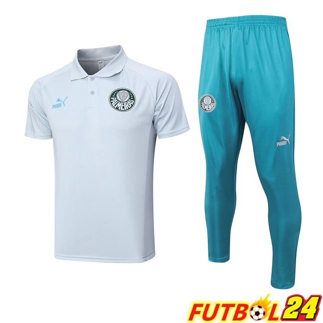 Camiseta Polo Palmeiras + Pantaloni Gris 2023/2024