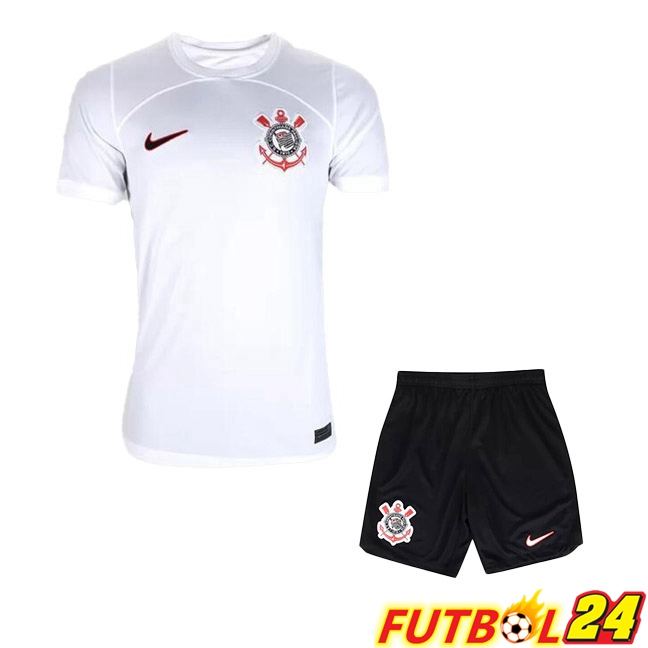 Camisetas De Futbol Corinthians Ninos Primera Blanco 2023/2024