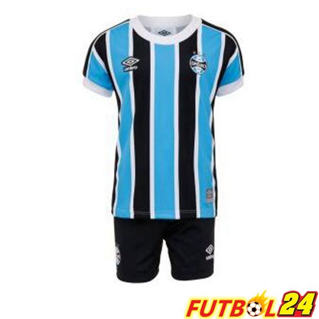 Camisetas De Futbol Gremio Ninos Primera Negro Azul 2023/2024
