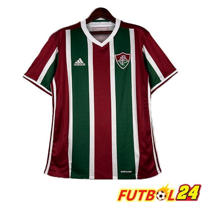 Camisetas De Futbol Fluminense Retro Primera Rojo Verde 2016-2017