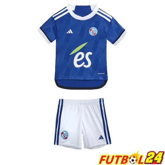 Camisetas De Futbol RC Strasbourg Alsace Ninos Primera Azul 2023/2024