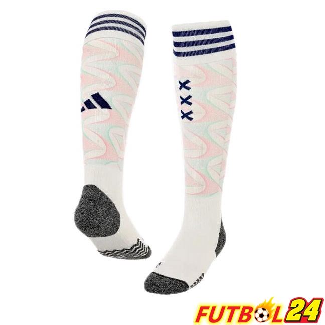 Calcetines De Futbol AFC Ajax Segunda Blanco 2023/2024