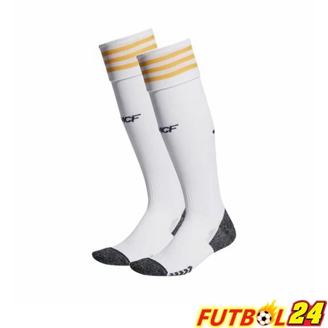 Calcetines De Futbol Real Madrid Primera Blanco 2023/2024