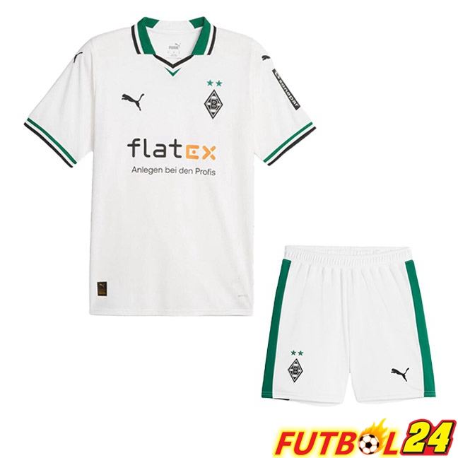 Camisetas De Futbol Monchengladbach Ninos Primera Blanco 2023/2024