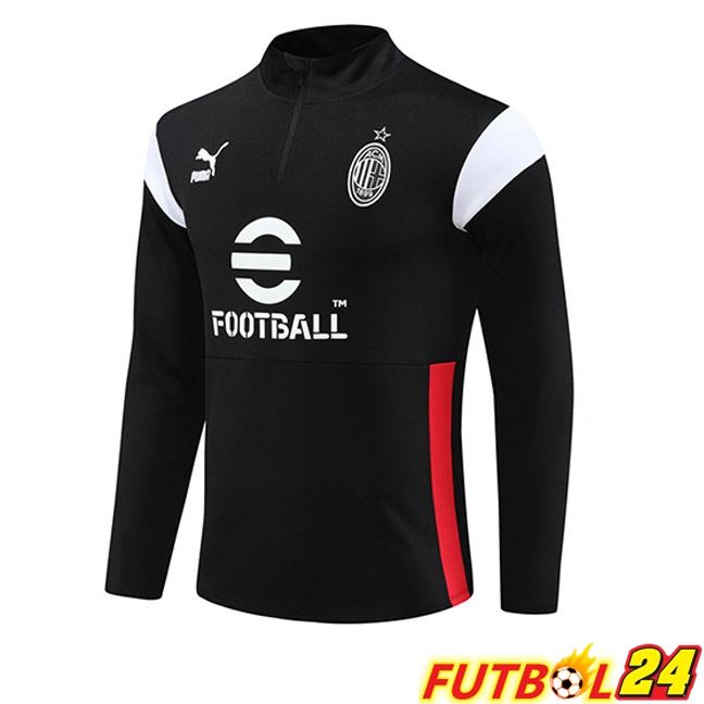 Sudadera De Entrenamiento AC Milan Negro 2023/2024