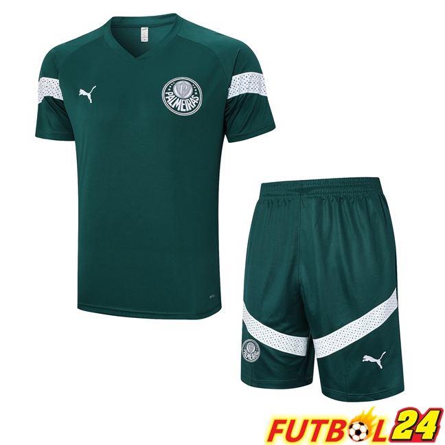 Camiseta Entrenamiento Palmeiras + Cortos Verde 2023/2024