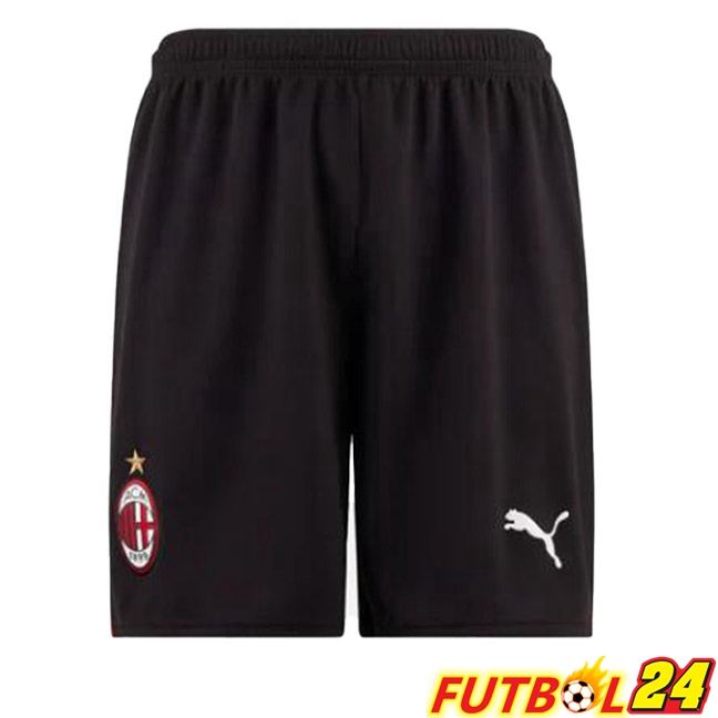 Cortos De Futbol AC Milan Primera Negro 2023/2024