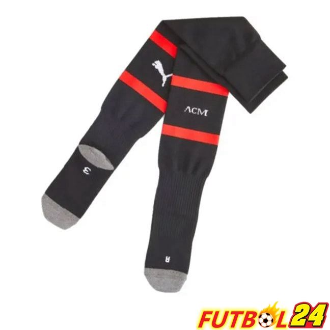 Calcetines De Futbol AC Milan Primera Negro 2023/2024