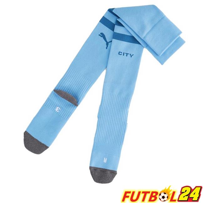 Calcetines De Futbol Manchester City Primera Azul 2023/2024