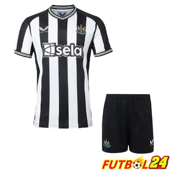 Camisetas De Futbol Newcastle United Ninos Primera Blanco Negro 2023/2024