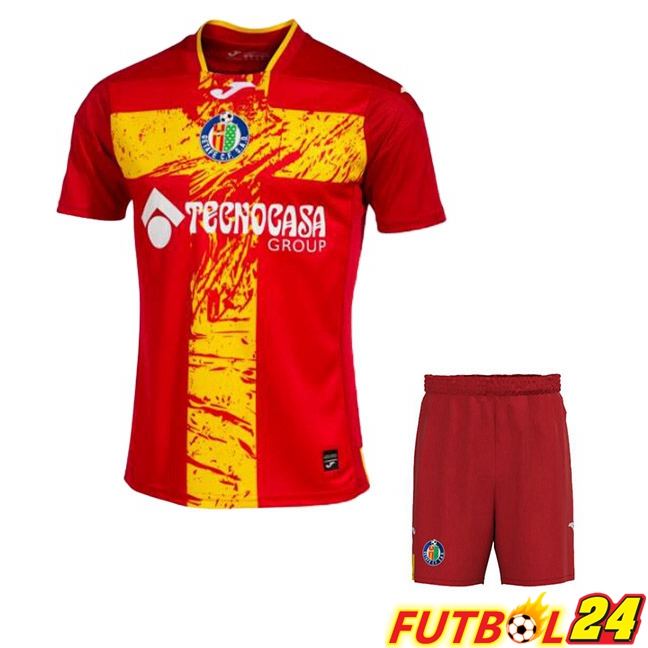 Camisetas De Futbol Getafe CF Ninos Segunda Rojo 2023/2024