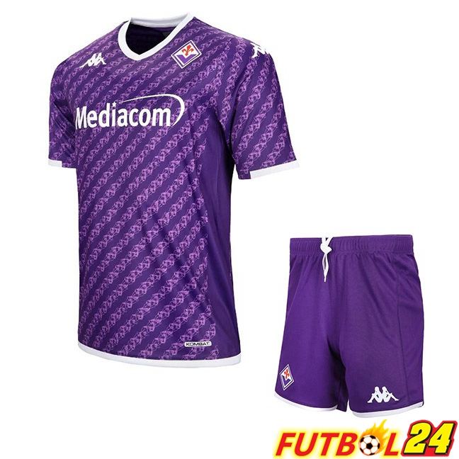 Camisetas De Futbol ACF Fiorentina Ninos Primera Púrpura 2023/2024