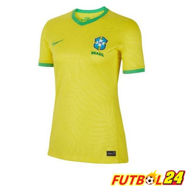 Camisetas De Futbol Brasil Mujer Primera Amarillo 2023/2024