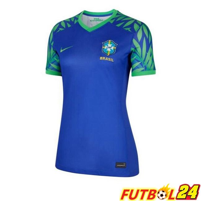 Camisetas De Futbol Brasil Mujer Segunda Azul 2023/2024