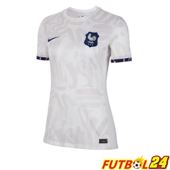 Camisetas De Futbol Francia Mujer Segunda Blanco 2023/2024