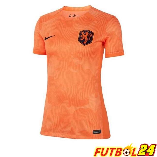 Camisetas De Futbol Países Bajos Mujer Primera Marrón 2023/2024