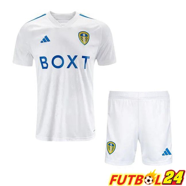 Camisetas De Futbol Leeds United Ninos Primera Blanco 2023/2024