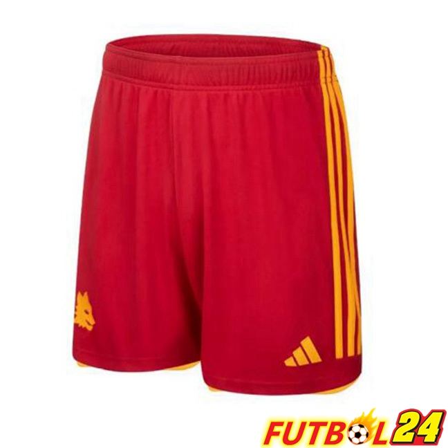 Cortos De Futbol AS Roma Primera Rojo 2023/2024