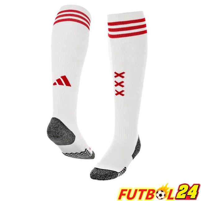 Calcetines De Futbol AFC Ajax Primera Blanco 2023/2024