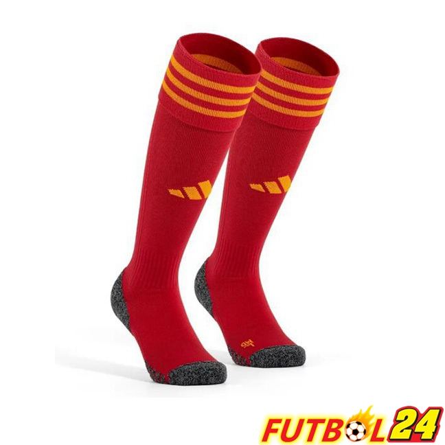 Calcetines De Futbol AS Roma Primera Rojo 2023/2024