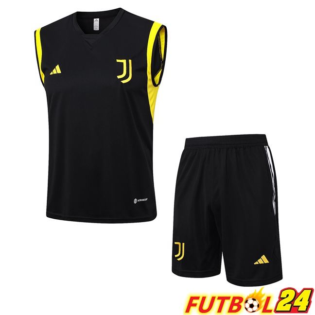 Chaleco De Futbol Juventus + Cortos Negro 2023/2024