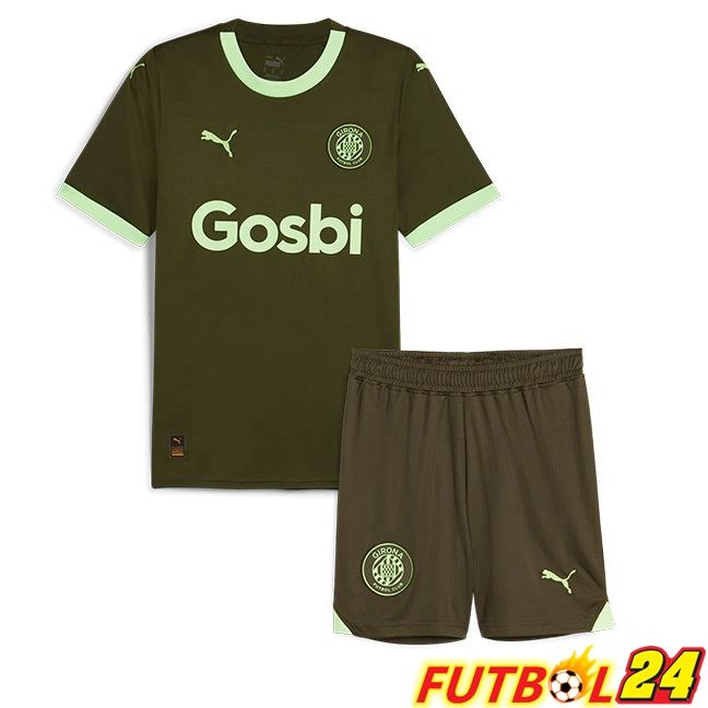 Camisetas De Futbol Girona Ninos Tercera Verde 2023/2024