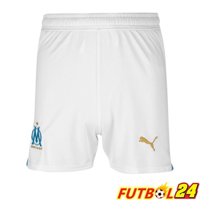 Cortos De Futbol Marsella OM Primera Blanco 2023/2024