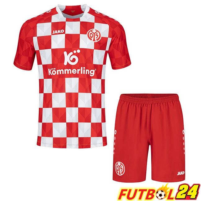 Camisetas De Futbol FSV Mainz 05 Ninos Primera Rojo 2023/2024