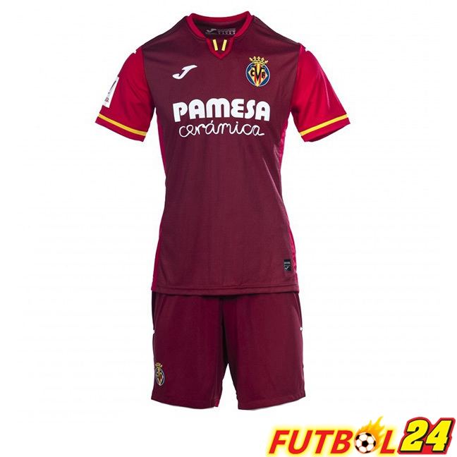 Camisetas De Futbol Villarreal Ninos Segunda Rojo 2023/2024
