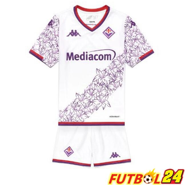 Camisetas De Futbol ACF Fiorentina Ninos Primera Blanco 2023/2024