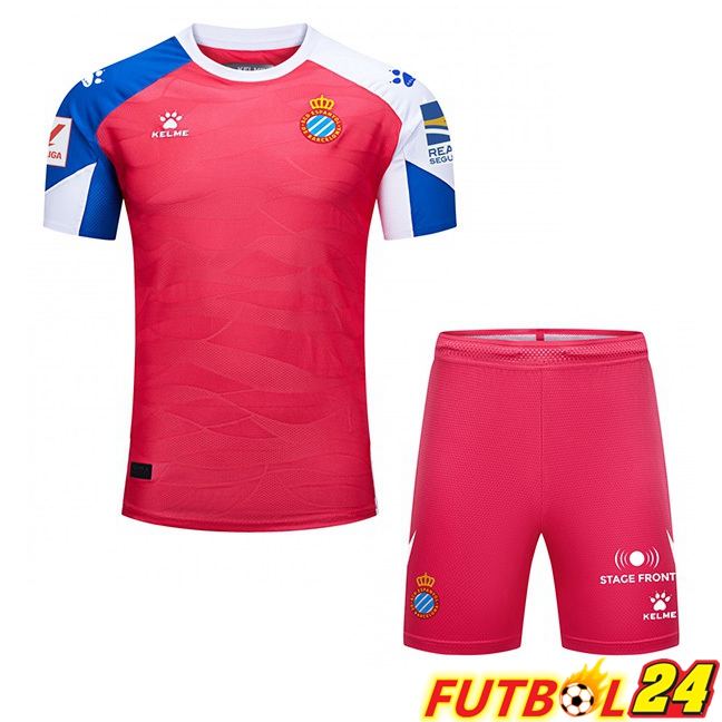 Camisetas De Futbol RCD Espanyol Ninos Segunda Rosado 2023/2024