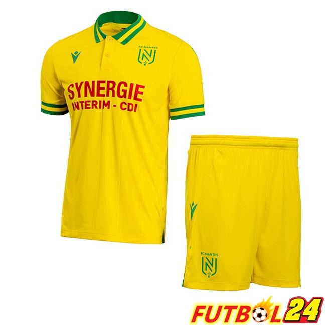 Camisetas De Futbol FC Nantes Ninos Primera Amarillo 2023/2024