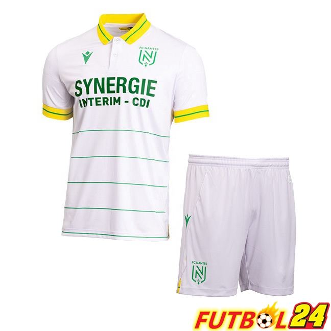Camisetas De Futbol FC Nantes Ninos Segunda Blanco 2023/2024