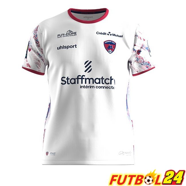 Camisetas De Futbol Clermont Foot 63 Segunda Blanco 2023/2024