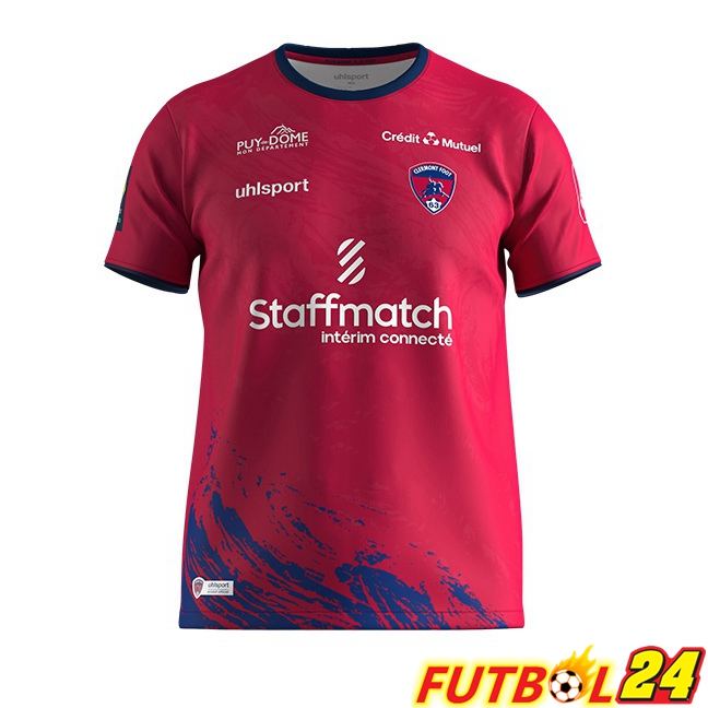 Camisetas De Futbol Clermont Foot 63 Primera Rojo 2023/2024