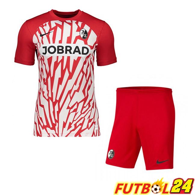 Camisetas De Futbol SC Fribourg Ninos Primera Rojo 2023/2024
