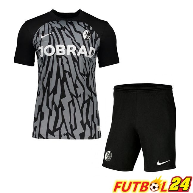 Camisetas De Futbol SC Fribourg Ninos Segunda Gris 2023/2024
