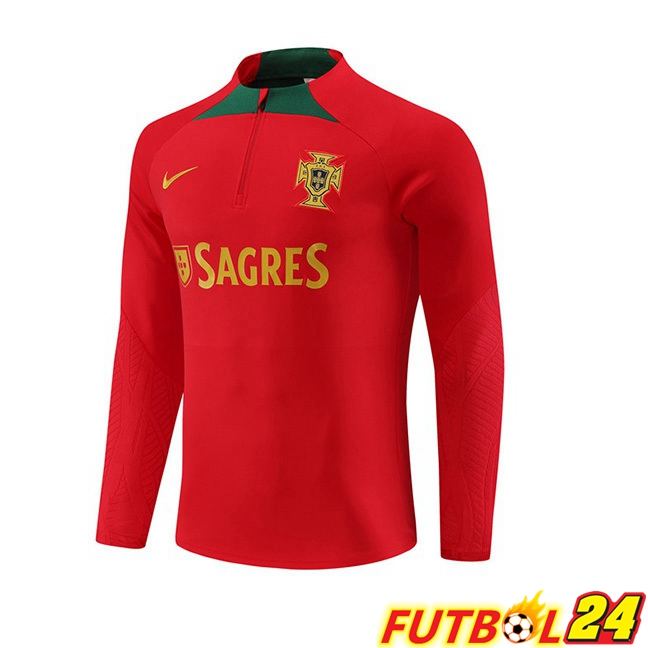 Sudadera De Entrenamiento Portugal Rojo 2023/2024