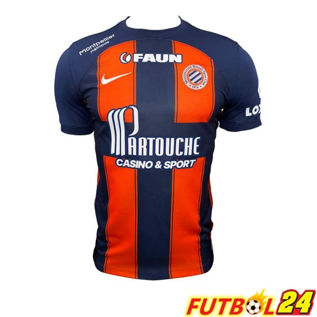 Camisetas De Futbol Montpellier HSC Primera Azul Naranja 2023/2024