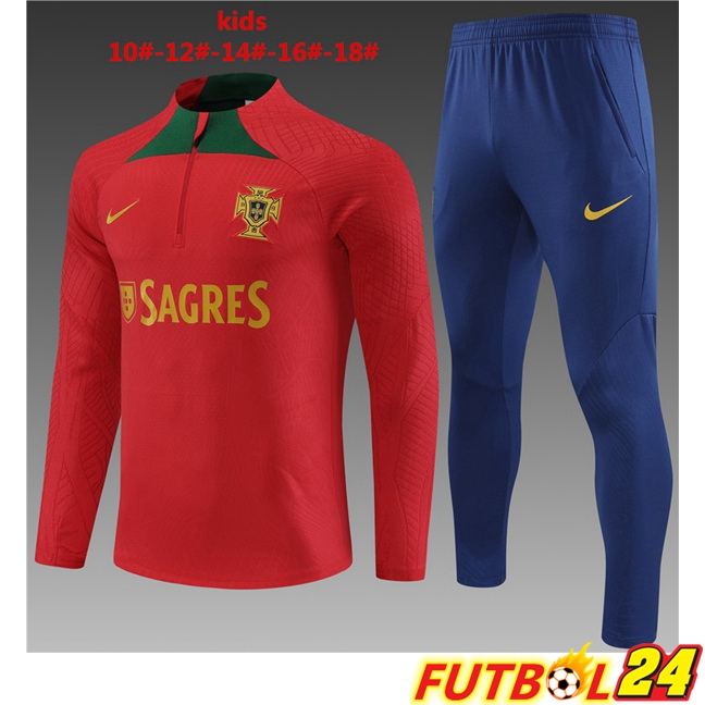 Chandal Equipos De Futbol Portugal Ninos Rojo 2023/2024